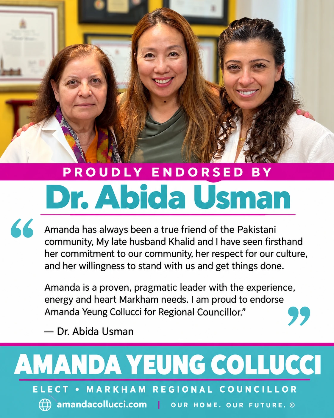 Endorsement artwork: Dr. Abida Usman