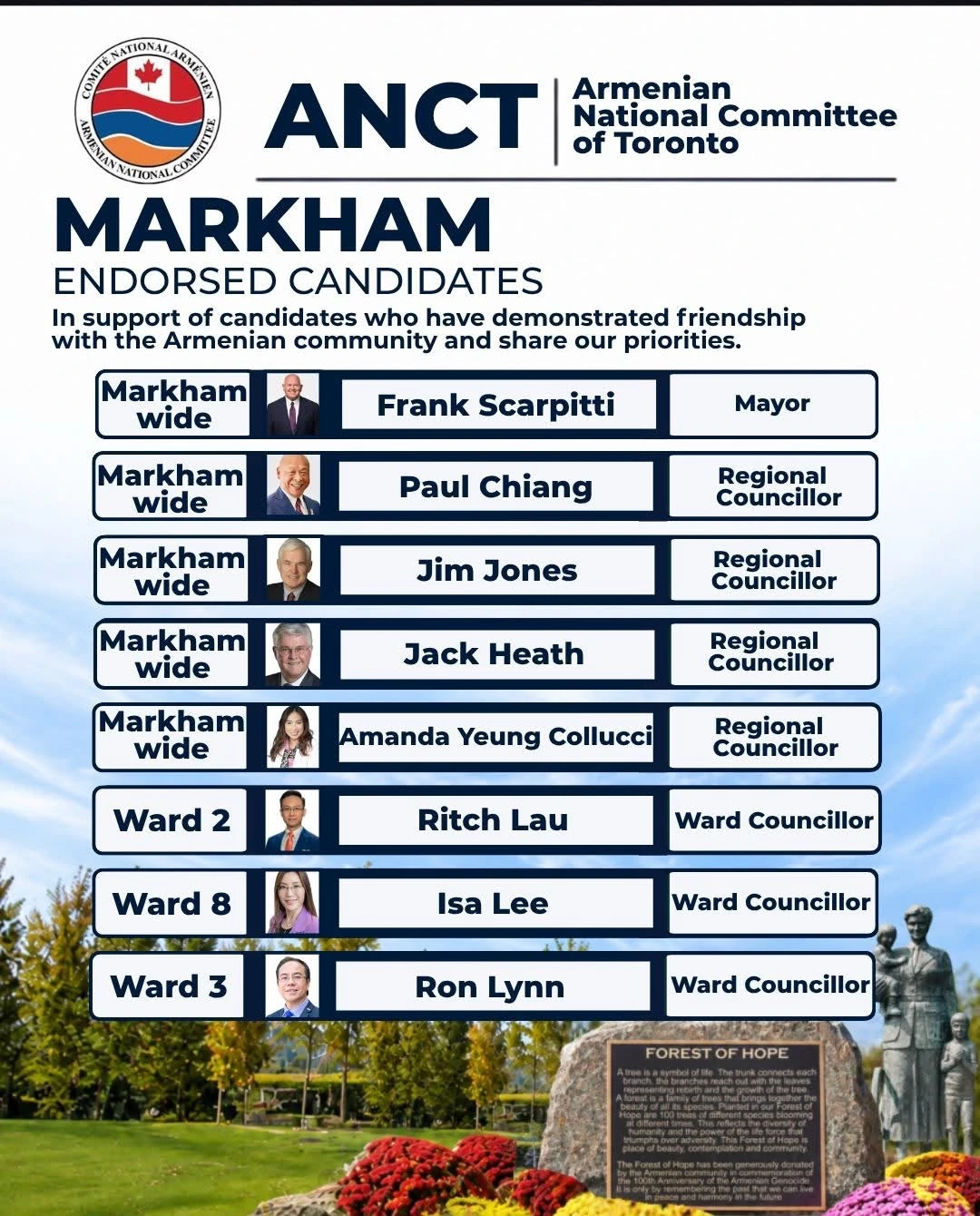 Endorsement artwork: Armenian National Committee of Toronto