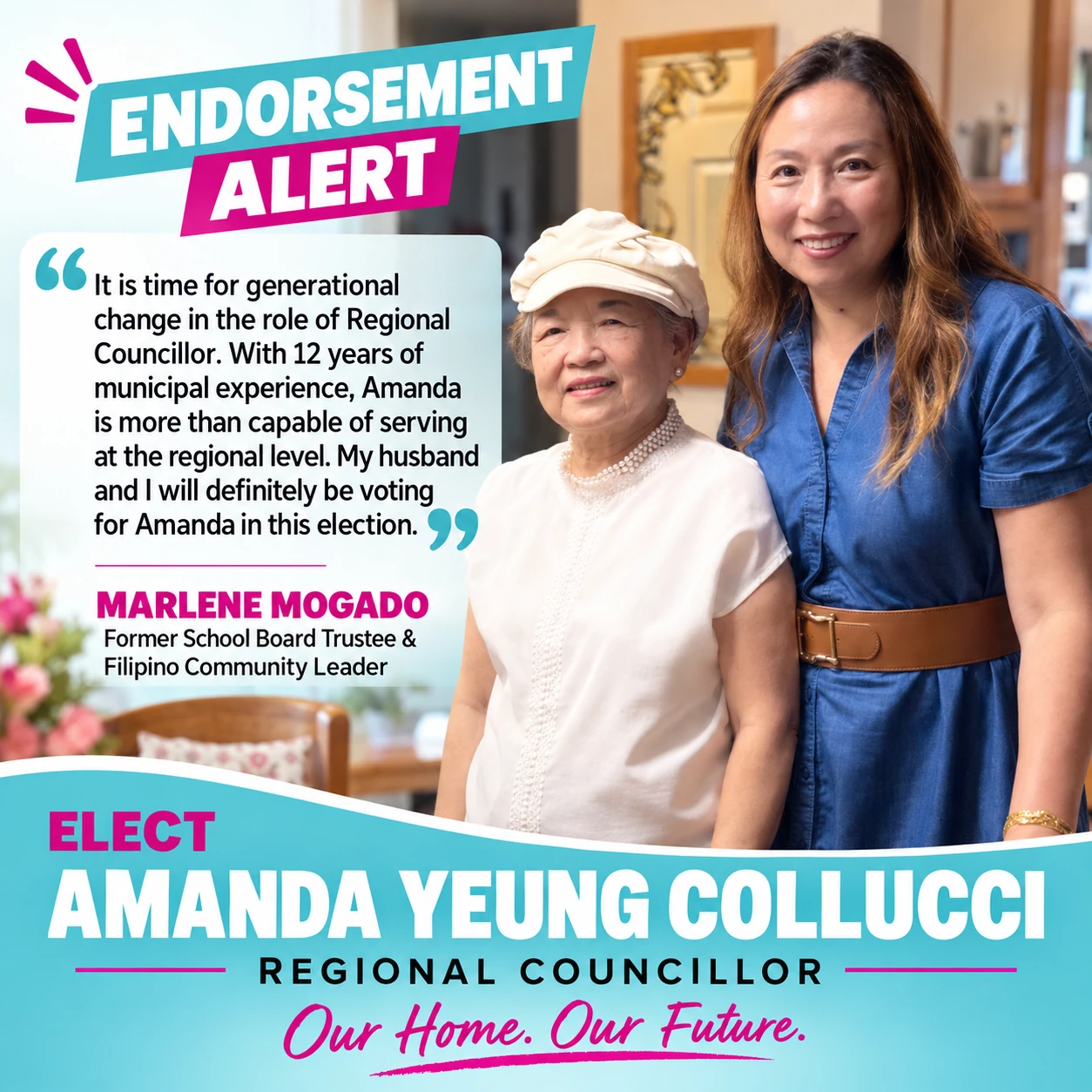 Endorsement artwork: Marlene Mogado