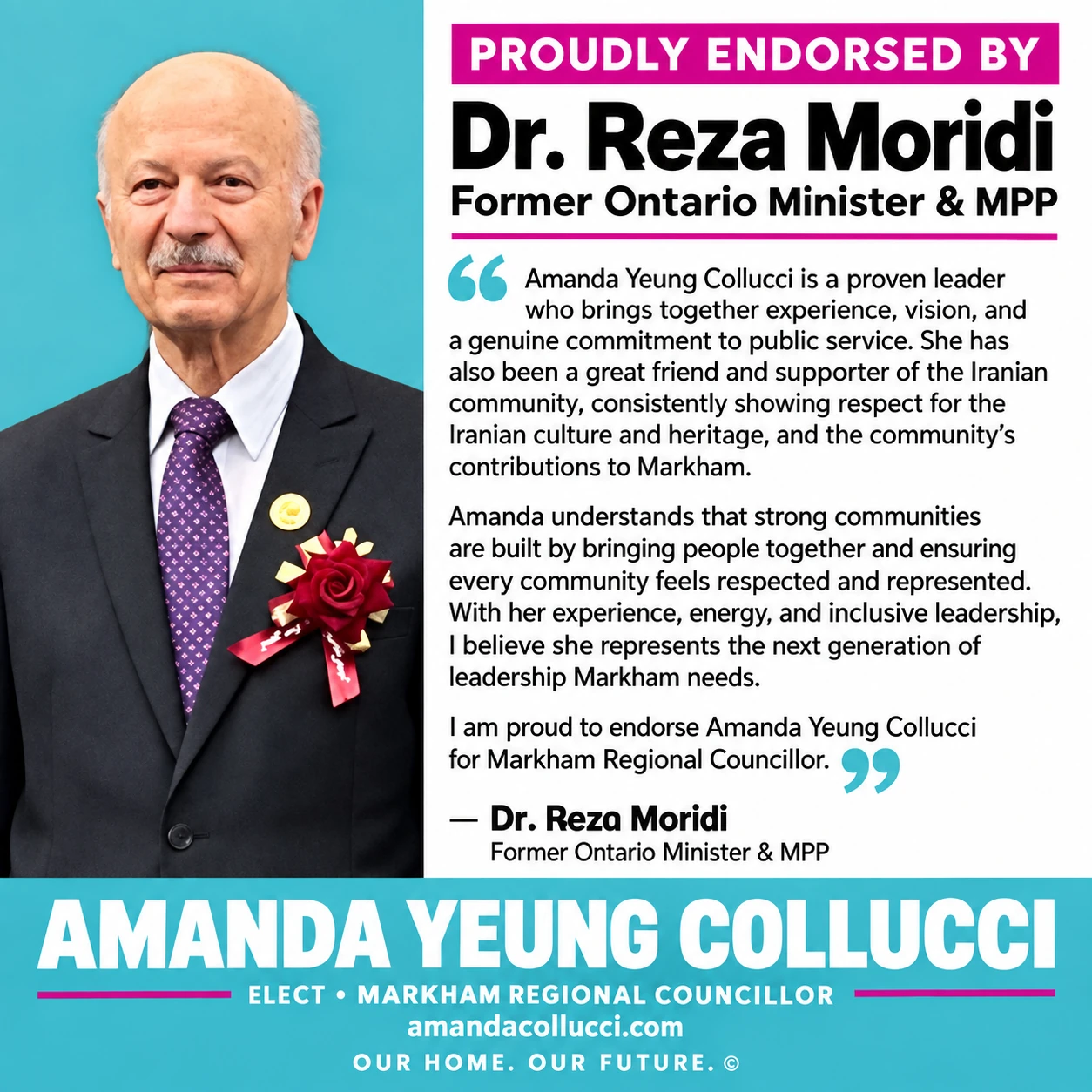 Endorsement artwork: Dr. Reza Moridi